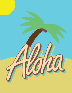 Aloha Graphic design art